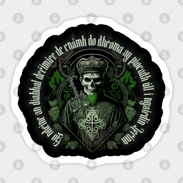 St. Patrick's Day Irish Papa Emeritus Sticker by stuff101